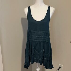 Elegant Teal Sleeveless Top /Tunic